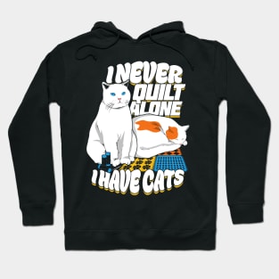 Quilting Quilt Cat Lover Quilter Gift Hoodie